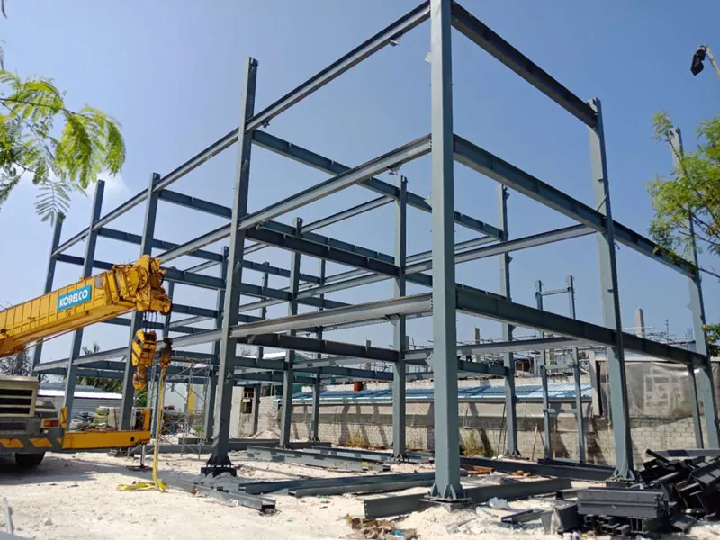 Practical and Beautiful Steel Frame Warehouse Construction